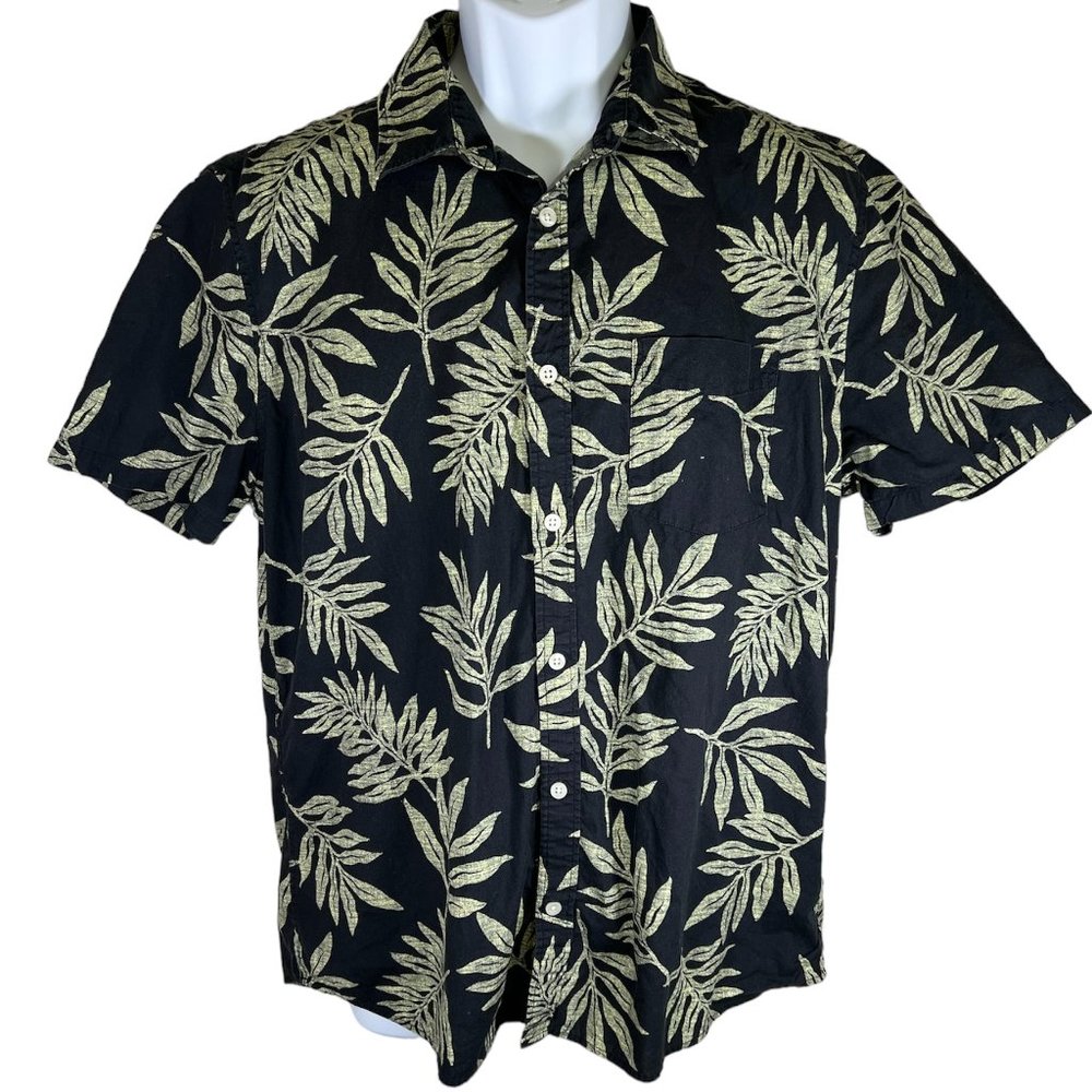 GAP SLIM FLORAL BUTTON DOWN CASUAL SHIRT SIZE L